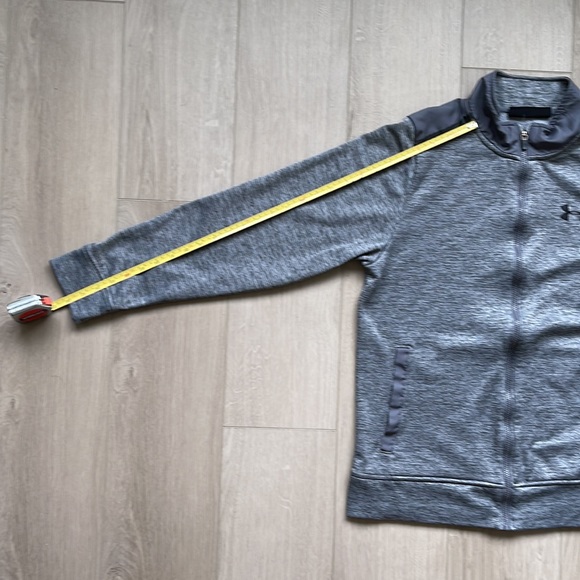 Under Armour Cold Gear Mens Full Zip Jacket Size SM/P/ CH Loose Gray - Picture 11 of 11